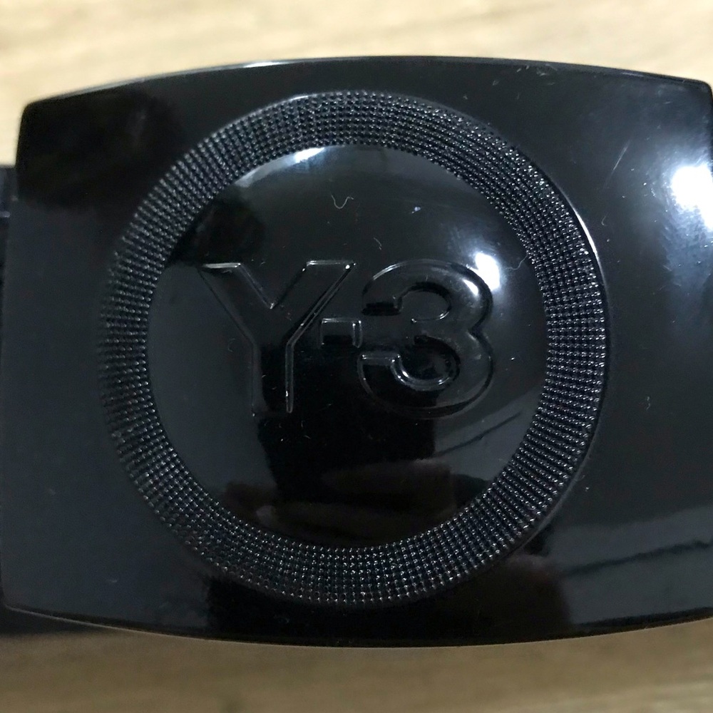 Yohji Yamamoto Y3 Adidas Black Logo Belt